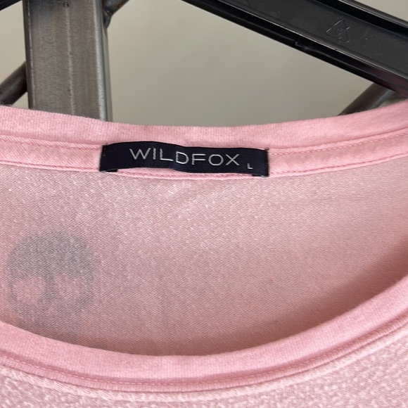Wildfox Pink Light Sweatshirt sz L - Picture 2 of 4